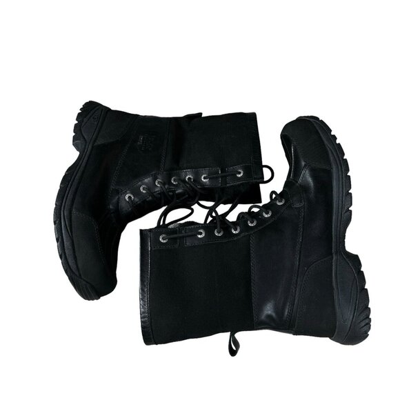 Ugg Boots Butte 5521 Waterproof Shearling Lined Black Leather Mens US 10 Vibram - Picture 4 of 14